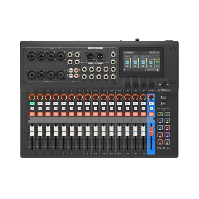 Yamaha MGX16V, Black,16 Analog Inputs Miksepult med videogrensesnitt 