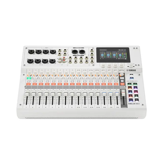 Yamaha MGX16V, White,16 Analog Inputs Miksepult med videogrensesnitt 