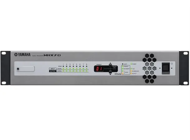 Yamaha MRX7D DSP-prosessor 64ch I/O Dugan16 AECstand. future update 