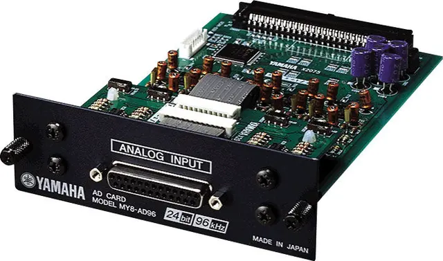 Yamaha MY8-AD96 8-ch 24-bit/96kHz analog Line-level input, 25-pin D-sub 