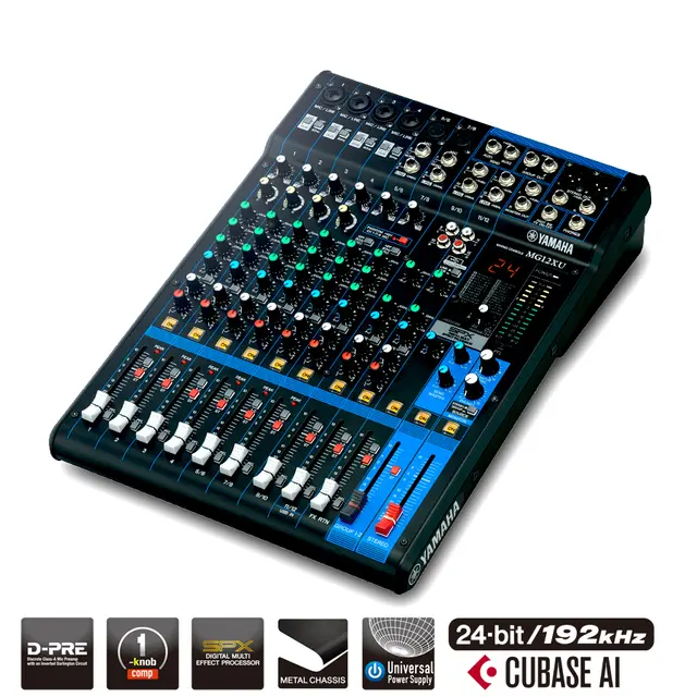 Yamaha MG12XU Lydmikser 6 mic, 4 stereo, 2 Aux, FX 