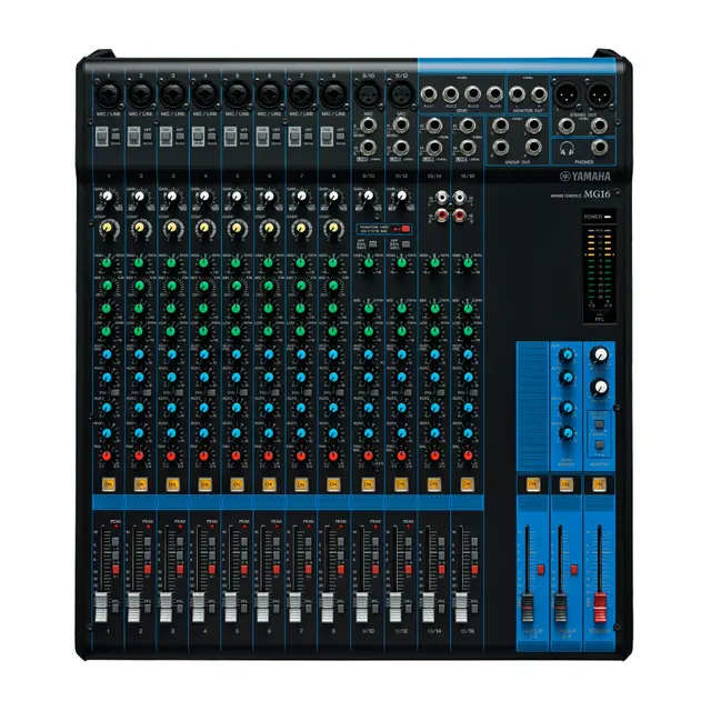 Yamaha MG16 Lydmikser 10 mic, 4 stereo, 4 Aux 