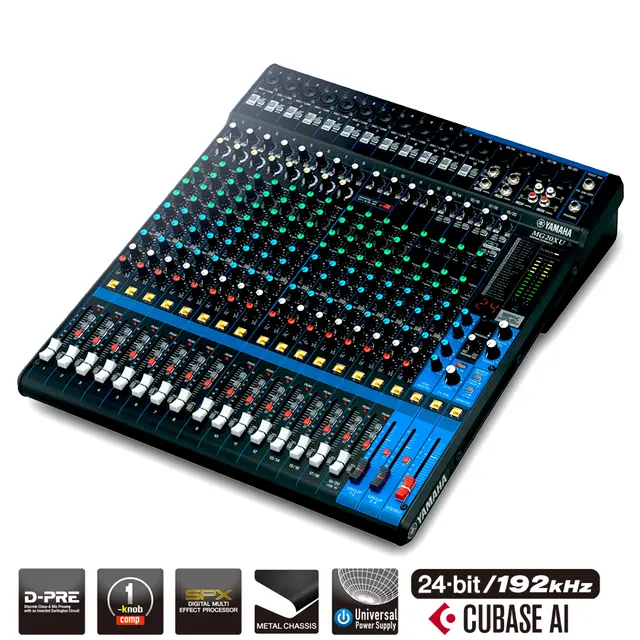 Yamaha MG20XU Lydmikser 14 mic, 4 stereo, 4 Aux, FX 