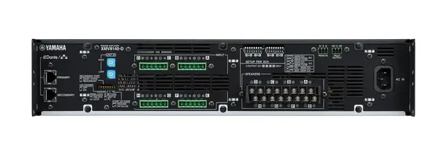 Yamaha XMV8140-D Dante  Multichannel Amp 8x140W @8/4Ohm. 4x280W m/Dante 
