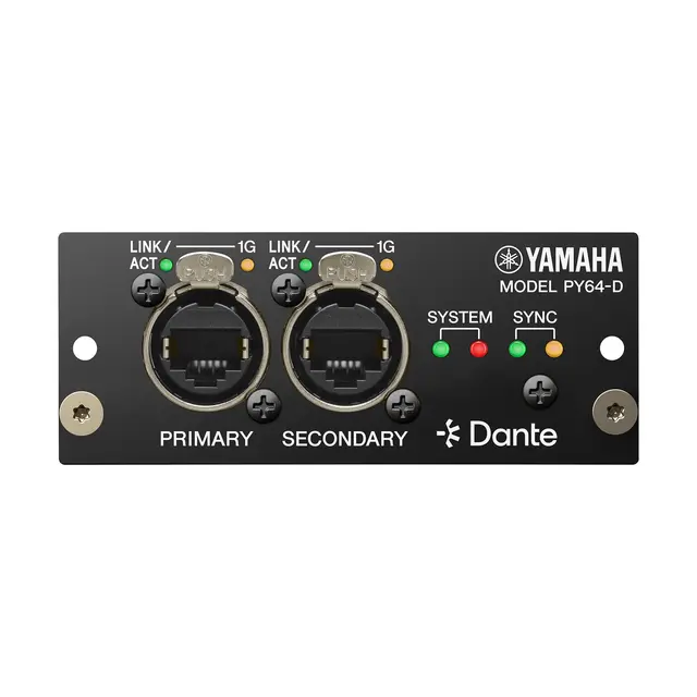 Yamaha DM7 PY64-D 64 x 64 Dante Card with SRC 