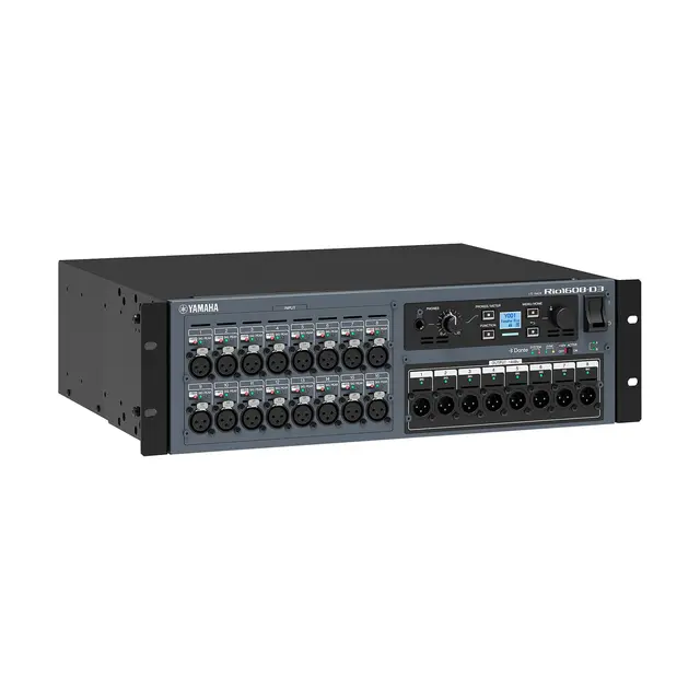 Yamaha Rio1608-D3 I/O rack 16 in/ 8 out Dante-Compatible Input/Output Unit 