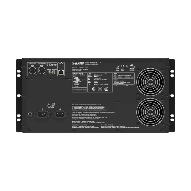 Yamaha Rio3224-D3  I/O rack 32 in/16out Dante-compatible unit, 8 AES/EBU 