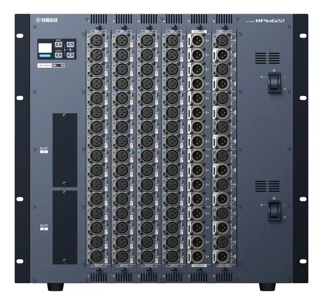 Yamaha Large I/O frame 6  RY card slots. 2 HY card slots. 