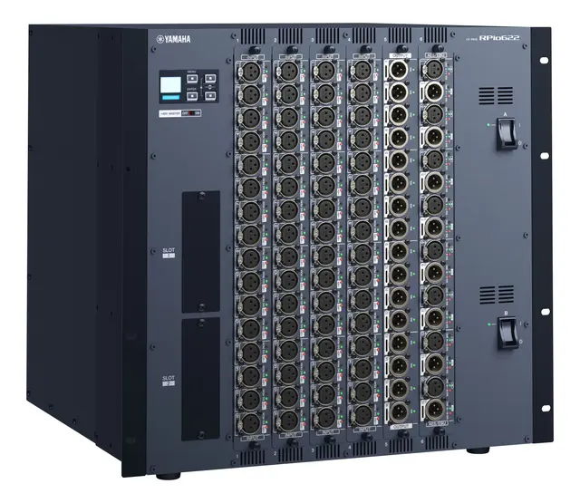 Yamaha Large I/O frame 6  RY card slots. 2 HY card slots. 