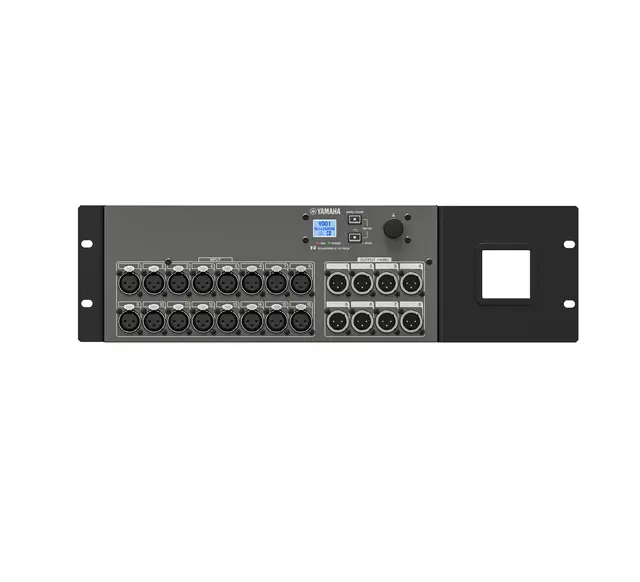 Yamaha RUio1608SB-D I/O stagebox 16 in/8 out, Dante primær/sekundær 