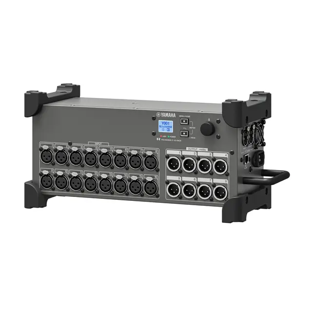 Yamaha RUio1608SB-D I/O stagebox 16 in/8 out, Dante primær/sekundær 