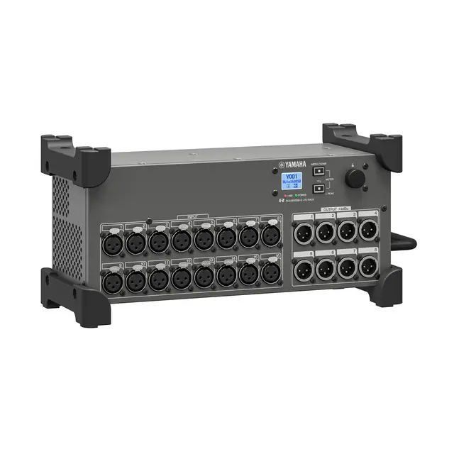 Yamaha RUio1608SB-D I/O stagebox 16 in/8 out, Dante primær/sekundær 