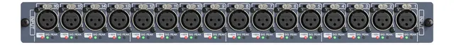 Yamaha 16 channel analog input RY Card SILK processing on all channels. 