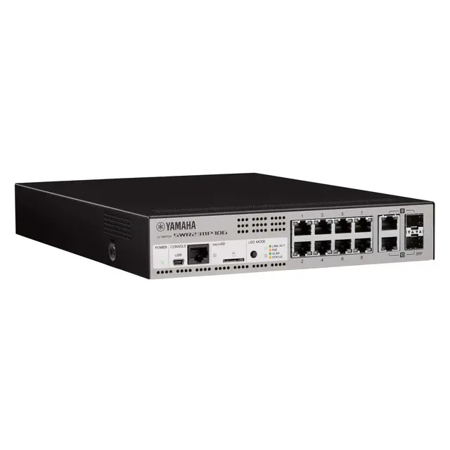 Yamaha SWR2311P-10G L2 Switch PoE LAN/SFP-kombinasjonsporter 