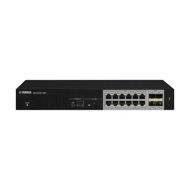 Yamaha SWX2322P-16MT L2 Switch PoE++ switch with 16 ports. 