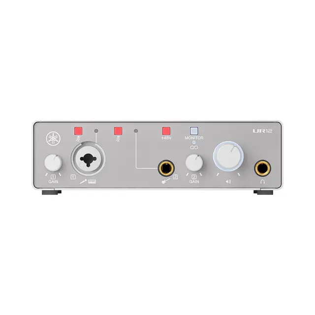 Yamaha UR12MK3, White 2-in/2-out USB-C Audio Interface with 24-bit/192 kHz 