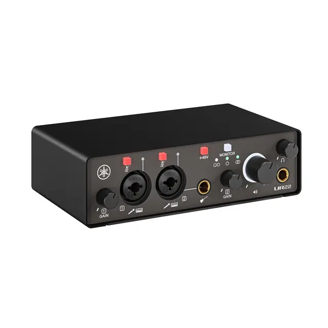 Yamaha UR22MK3, Black 2-in/2-out USB-C Audio Interface with 24-bit/192 kHz 