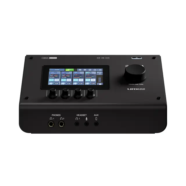 Yamaha URX22,Black 4-in/2-out USB-C Audio Interface with 32-bit/192kHz 