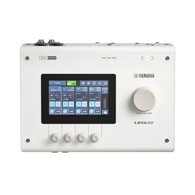 Yamaha URX22,White 4-in/2-out USB-C Audio Interface with 32-bit/192kHz 