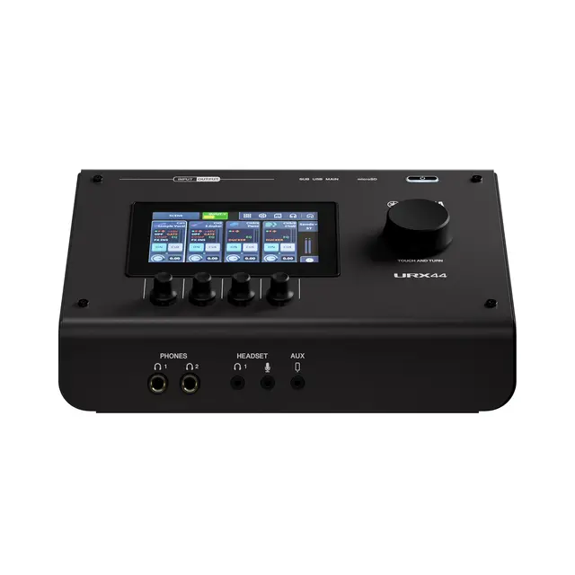 Yamaha URX44, Black 6-in/4-out USB-C Audio Interface with 32-bit/192kHz 