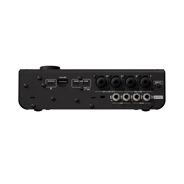 Yamaha URX44, Black 6-in/4-out USB-C Audio Interface with 32-bit/192kHz 