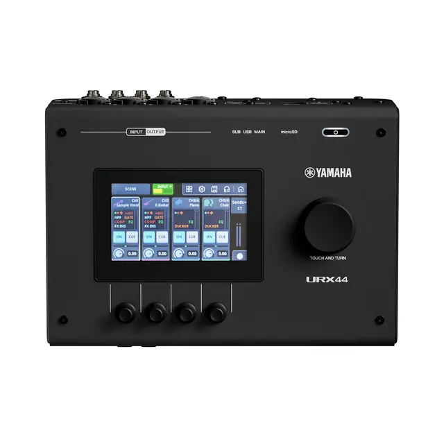 Yamaha URX44, Black 6-in/4-out USB-C Audio Interface with 32-bit/192kHz 