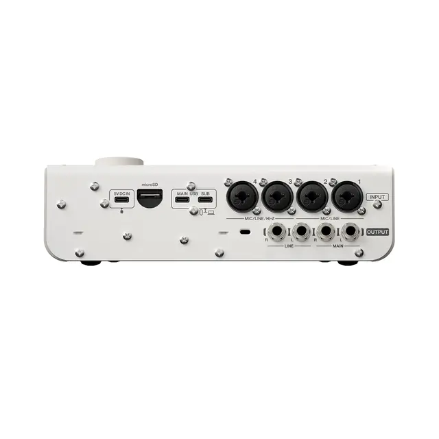 Yamaha URX44, White 6-in/4-out USB-C Audio Interface with 32-bit/192kHz 